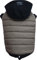 Doggy Dolly W399 Hundemantel/Hundepullover wasserabweisend mit Kapuze, Cappuccino/schwarz, Wintermantel/Winterjacke (XS- Brust 31-33 cm Rücken 18-20 cm)