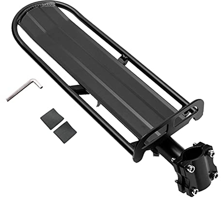 ThreeH Fahrrad Gepäckträger Sattelstütze Länge-Einstellbarer Heckablage Aluminum Alloy Sattelstützen BK41