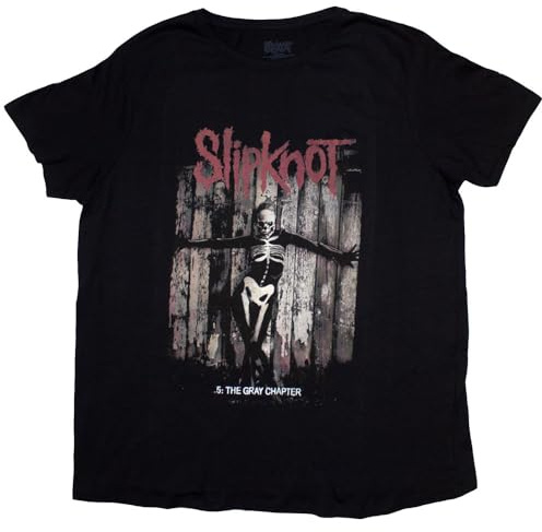 Slipknot T Shirt The Gray Chapter Album Nue offiziell Damen Skinny Fit Schwarz XXL