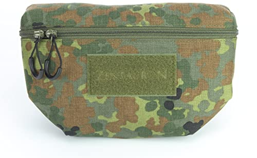 Zentauron Fronttasche für Plattenträger 20x15x5 cm – 2L Volumen – Taktische Bauchtasche aus Cordura für Erste-Hilfe, Plattenträger Zubehör, Militär Ausrüstung, Schutzwesten – IRR/NIR, Made in Germany