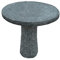 Dehner Gartentisch, rund, Ø ca. 75 cm, Höhe ca. 75 cm, Granit, grau