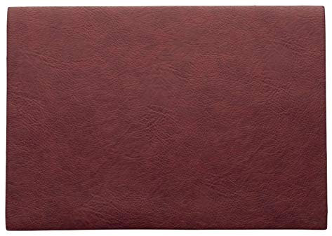 ASA Vegan Leather Tischset, Polyurethane, Rosewood, 46 x 33 cm