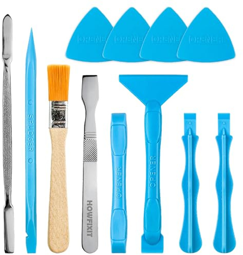 HowFixit Opening Pry Tools Kit with ESD Spudgers, Anti-Static Brush, Metal Spudger for Disassembling and Repair Laptop, Game Console, Computer
