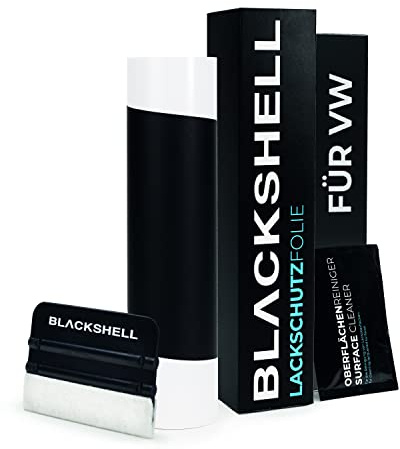 Blackshell® Ladekantenschutz Folie passend für VW Golf 8 Variant | Typ CD | ab 2020 Matt Schwarz - passgenauer Stoßstangenschutz inkl. Set für Folierung