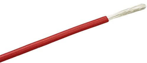 RS PRO Einzeladerleitung 0,25 mm² 25m Rot Silikongummi isoliert 50/0,08 mm Litzen, Packung a 25 Meter