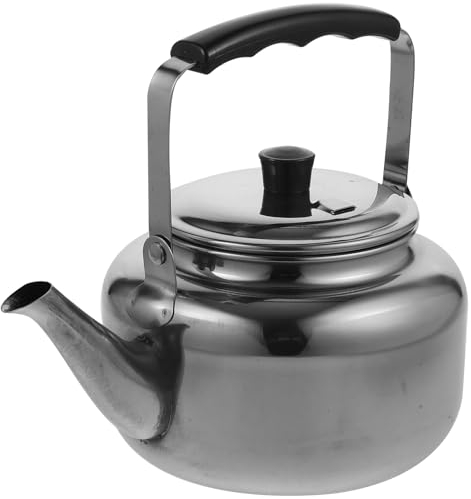 HEMOTON 1. Bollitore a fischio da 5 l con filtro in acciaio inox teiera bollitore a pipa bollitore a pipa bollitore a induzione bollitore a fischio per cucina casa gas campeggio fornello a gas