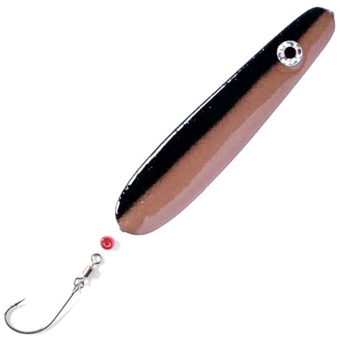 Troutwerk Inline Blinker 22g 7,4cm - Meerforellenblinker, Troutwerk Farbe:schwarz/rotkupferfarben