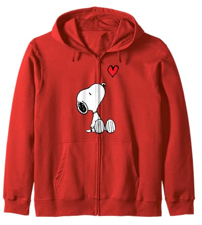 Peanuts Herz sitzender Snoopy Kapuzenjacke