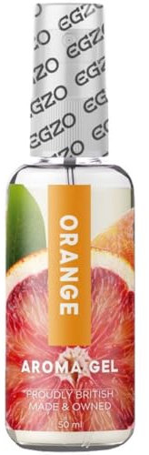 EGZO Aroma Gel Orange, aromatisches Gleitgel auf Wasserbasis - mit Geschmack (Orange) für köstlichen Oralsex, 1 x 50 ml