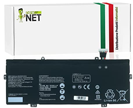 new net Batteries - Batteria Compatibile con Huawei MateBook 14 KLV-W29 [ 7.6 V - 7565 mAh - 57.4 Wh ]