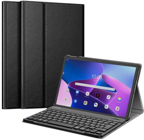 FINTIE Funda con Teclado para Lenovo Tab M10 Plus (3rd Gen) 10.6 2022 Tablet (TB125/TB128) (Italian Layout), Negro