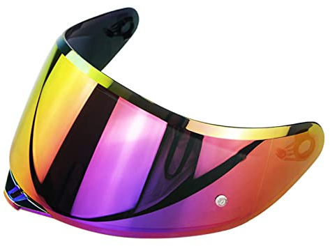 Aumotop Helmvisier Agv K5 K1 K3 SV Visier Helm Visier 26×13.5cm Farbbeschichtung Anti-UV-Fog-Scratch AGV Visier, Einfach zu Abnehmbar Installieren, Flexibel Nach Oben und Unten zu Klappen