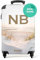 NoBoringSuitcases.com® Koffer personalisiert, Handgepäck Koffer - 55x40x20cm Handgepäck Trolley, Koffer Klein - Handgepäckkoffer - Dünen mit Meer - Leicht - Koffer mit Namen Initialen