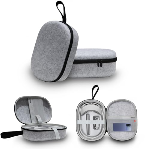 OKESYO Tragetasche Kompatibel mit Apple Vision Pro, Groß Tasche für Apple Vision Pro Zubehör mit Fächer und Netztaschen, Reise und Aufbewahrung