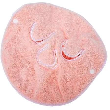 Coral Fleece Spa Face Towel Mask for Women Pink | Lightweight Home Salon Use, Promote Absorption and Open Pores, Soft Skin Care Cloth