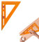 3D-Mehrwinkel-Messlineal, Positionierungsdreieck-Lineal, 2-in-1-Dreiecks-Lineal, Winkelmesser, Dreieckslineal Messen, Positionierungs-Ritzlineal, Lochpositionierung, Präzisionsmarkierungslineal (C)