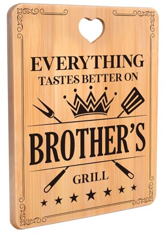 Big Brother Gifts, Brother Birthday Gifts - Bamboo Cutting Board Gifts for Brother, Prefect Birthday Gifts for Brother, Brother Christmas Gifts