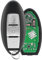 3 Buttons Car Remote Key Fob Replacement For Nissan Qashqai X-Trail Pulsar Remote Fob 433MHZ 4Achip with Key Ring