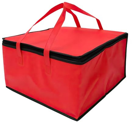 SEMGABO Kühltasche Groß 44 x 44 x 24 cm, Kühltasche für Torten, Bbierkasten, Lebensmittellieferung, Isolierte Tasche für Pizza, Thermobeutel für Kalte und Warme Speisen, Große Kapazität, Faltbar