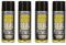 DIOXSTAR Under Body Seal Black Spray Paint, Protects Against Corrosion & Rust, Easy to Use, Suitable for Vehicle Chassis, Wheel Arches, High-Impact Coating, 400ml (4 PCS)
