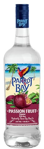 Parrot Bay Passion Fruit Rum, 70cl, 21% ABV, Caribbean Rum, Gift Idea | Caribbean White Rum, Natural Passion Fruit Flavour, Tangy & Sweet Notes, Ideal for Tropical Cocktails