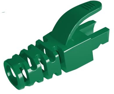 VIVOCH 50 Pcs Cat5 Cat5E Cat6 Strain Relief Boot, RJ45 Plug Connector Cover Modular Network Plug Connector Cap Cable Connector Boots, Green
