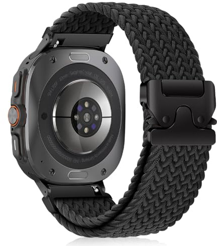 HinZann Nylon Armband für Samsung Galaxy Watch Ultra 2/Ultra 47mm 2025/2024