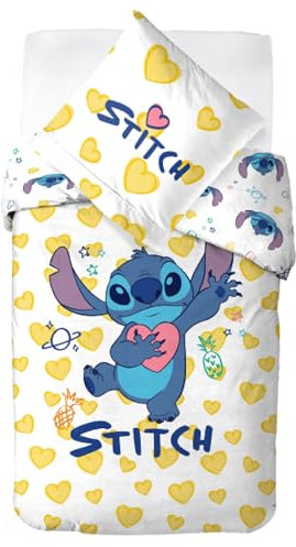 Carbotex LILO & Stitch Wendebettwäsche Set für Kinder, Jugendliche und Erwachsene 135x200/80x80cm STITCH2478693