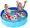 Large Dog Pool 120x30cm, Dog Swimming Pool, Foldable Pools Paddling Pool for Pets Puppy Kids, PVC Non-Slip Bathing Playing Pool for Children Pet Garden Patio Bathroom