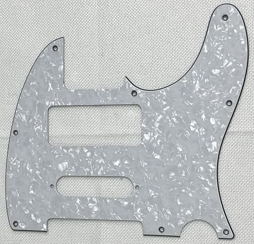 Für Fender Tele 8 Loch P90 Strat Pickup Style Gitarre Pickguard (4-lagig, White Pearl)