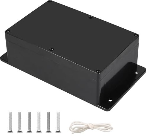CPROSP Boîte de Dérivation Étanche Exterieur Noir, Boîte Carrée IP65, 230 x 150 x 85 mm, avec Passe Cable pour Ø6-12 mm avec Poignée de Retenue