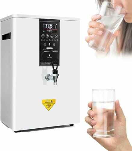 HQYMXYGEUR Instant Hot Water Dispenser,Wall Mounted Mains Fed Unit Water Dispenser,Ice and Warm Dual,LED Smart Control Panel(80L)