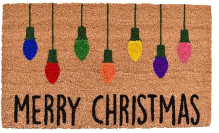 Osmond New in Christmas Theme Pattern Non-Slip Front Door Entrance Mat Home Decor Xmas Letter Print Floor Mat New Year 2024