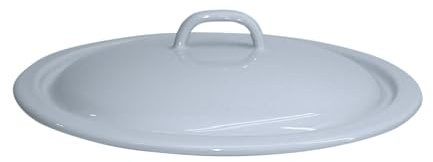 Riess, 0260-006, Deckel 28 für Einsiedekasserolle, CLASSIC - SPEZIALARTIKEL, Durchmesser 28 cm, Höhe 5,5 cm, Emaille, türkis