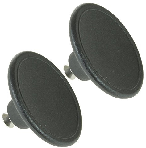 SPARES2GO 4.5cm Small Handle Lid Knob for Le Creuset Casserole Pot/Dish/Saucepan (Black, Pack of 2)