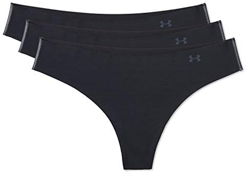 Under Armour 3-Pack Pure Stretch No Show Bikini Underwear, all-Day Comfort Fit & Ultra-Soft Intimo Donna