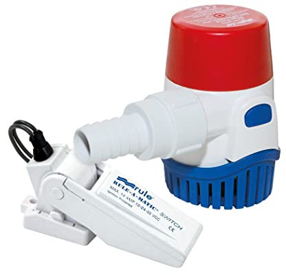 Rule Industries 24DA-35A 360 Bilge Pump with Switch, Black