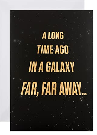 Hallmark Geburtstagskarte – Disney Star Wars Crawl Text Design