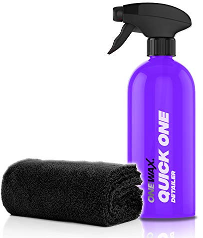 detailmate OneWax Quick Detailer Set: OneWax Quick One Detailer 500ml Mikrofasertuch Superflausch 40x40cm, 550GSM