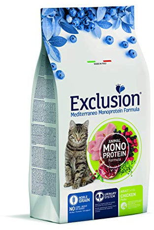 Exclusion Mittelmeer ausgewachsene Katze +1 Jahr Monoprotein Huhn 1,5 kg