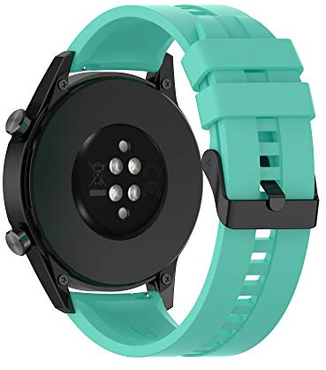 Cadorabo Silikon Armband 22mm kompatibel mit Samsung Galaxy Gear S3 / Gear 2 - Ersatzarmband für Huawei Watch GT für Watch 2 Pro für Ticwatch Pro für Pepple Time für Amazfit Pace UVM.
