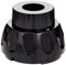 Omega PDRUMCAPA878B-ECOM Juicer Replacement Parts Adjustable End Cap for Model CNC80, J8006HDS, J8006HDC, 8007, 8008, J8008C, Stainless Steel, Black