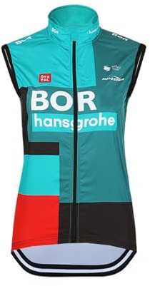 SGCIKER 2022 pro team BORAHansgrohe Windjacke Weste Windjacke Herren Fahrrad bekleidung, MTB Windstopper Radsport weste (4XL)