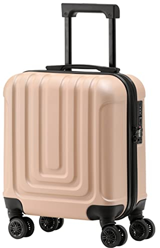 Flight Knight Premium Hard Shell Lightweight Hand Luggage - 8 Spinner Wheels - Side Lock & USB Port - Approuve Par Plus De 100 Compagnies Aeriennes Dont EasyJet Underseat - 45x36x20cm