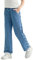 Rolanko Mädchen Jean Hosen Loch Denim Blau Jeans, Vintage Hose mit Weitem Bein für Kinder Fit, Blue Plaid, Größe: 160
