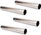 HEIBTENY 4 tubi per canna fumaria da 60 mm di diametro per stufa in acciaio e argento per camino, per stufa a legna, camino, scaldabagno, campeggio (30 cm di lunghezza)