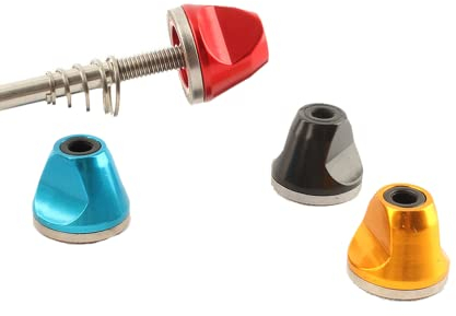 Vokowin 4 Pcs Bicycle Quick Release Lever Nut, Release Clip Bolt Lever Nut, Bike Wheel Hub Axle Nut, Bike Nut Non-Slip Cycling Components for Road Mountain Bicycle (K06-4)