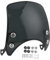 Windschild Universal Motorrad Windschutzscheibe Spoiler Scheinwerfer Verkleidung mit 2 Halterungen - Windabweiser für 5-7 Zoll Scheinwerfer, Schwarz