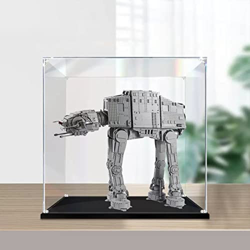 AZIZAT Staubdichte Vitrine, Acryl, transparent, Staubdichte Vitrine für Lego 75313 Star Wars At-at Ultimate Collector Series Bauset, Sammlerstücke, Modell (nur Aufbewahrungsbox) (3 mm)