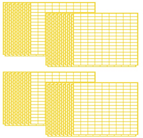 CLVPAI Etiquetas Autoadhesivas,Etiquetas autoadhesivas de dirección,para cajas de vasos oficina de la escuela cocina (8 * 20mm)